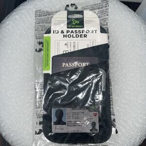 New Travelon Id Passport Holder Neck Wallet Travel Pouch Women Men Black Keeper